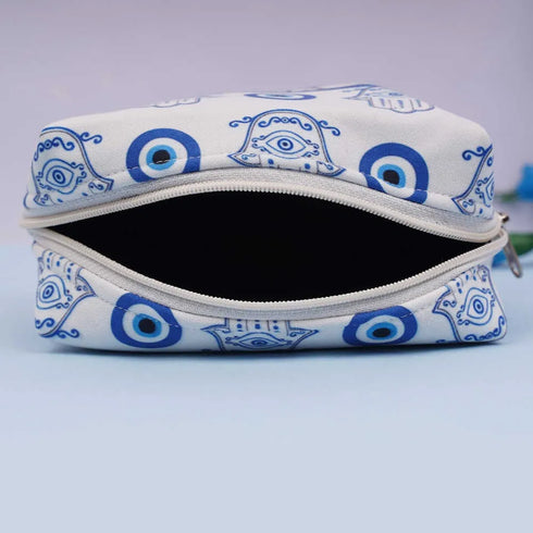 Personalized Evil Eye Printed Box Pouch For Women
